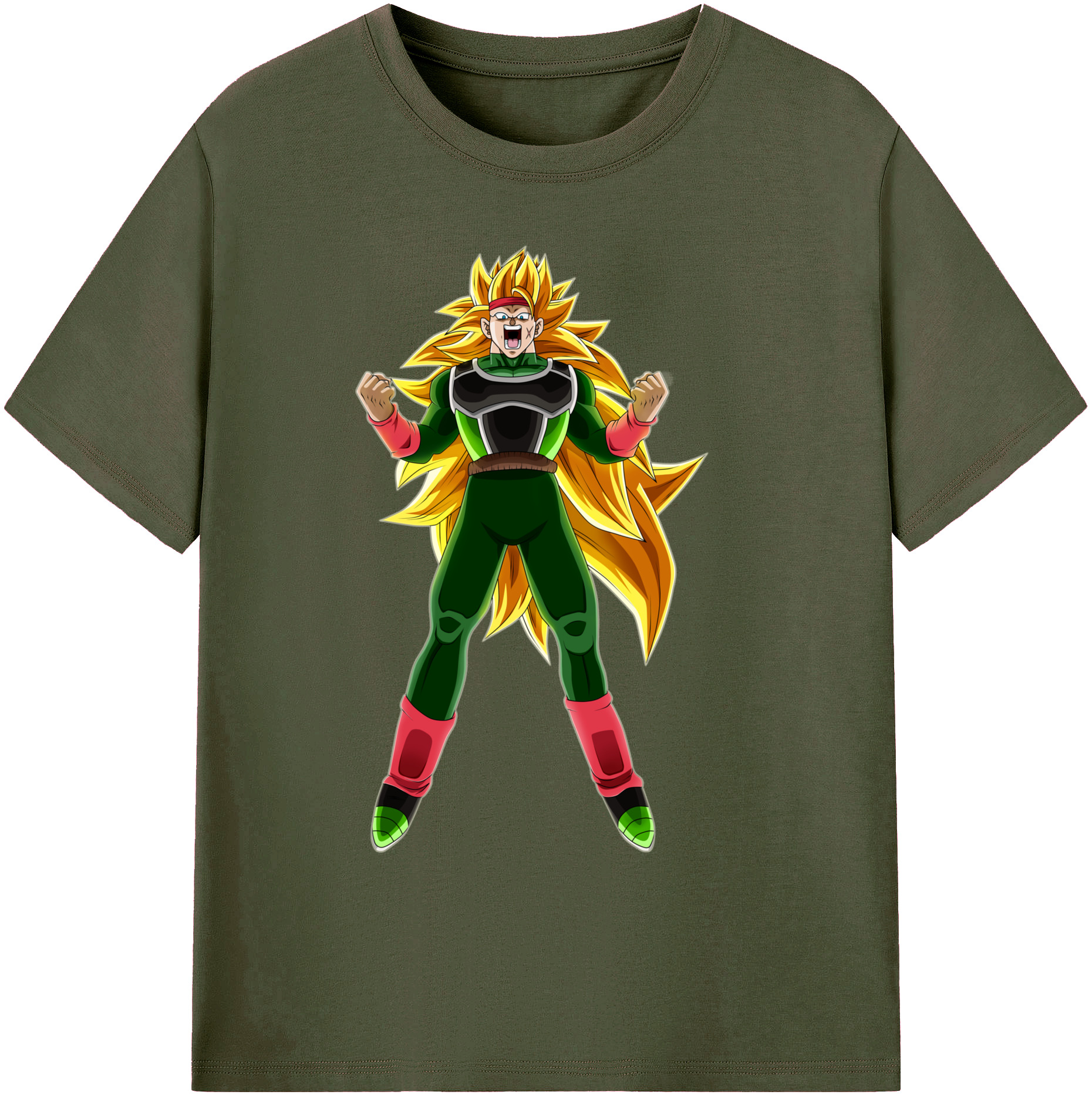 （画像用） ドラゴンボール ブロリー DRAGON BALL Broli 綿100％ メンズ半袖Tシャツ｜肌触りやわらか＆通気性